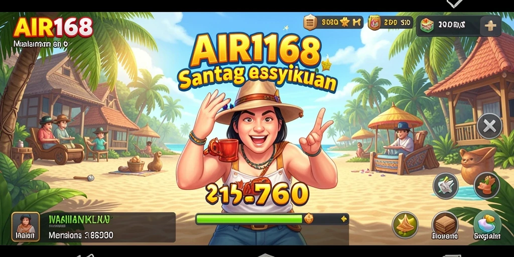 Tangkapan layar gameplay AIR168 yang menunjukkan suasana bermain yang seru.
