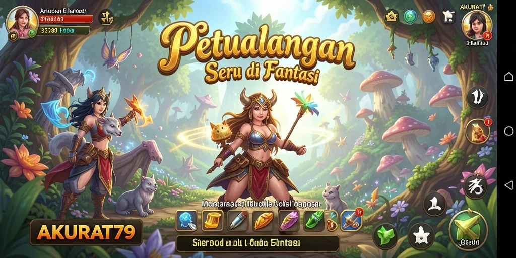 Tampilan gameplay AKURAT79 dengan petualangan seru dan grafis menakjubkan.