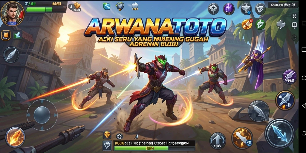 Tampilan gameplay ARWANATOTO yang seru dan penuh aksi.