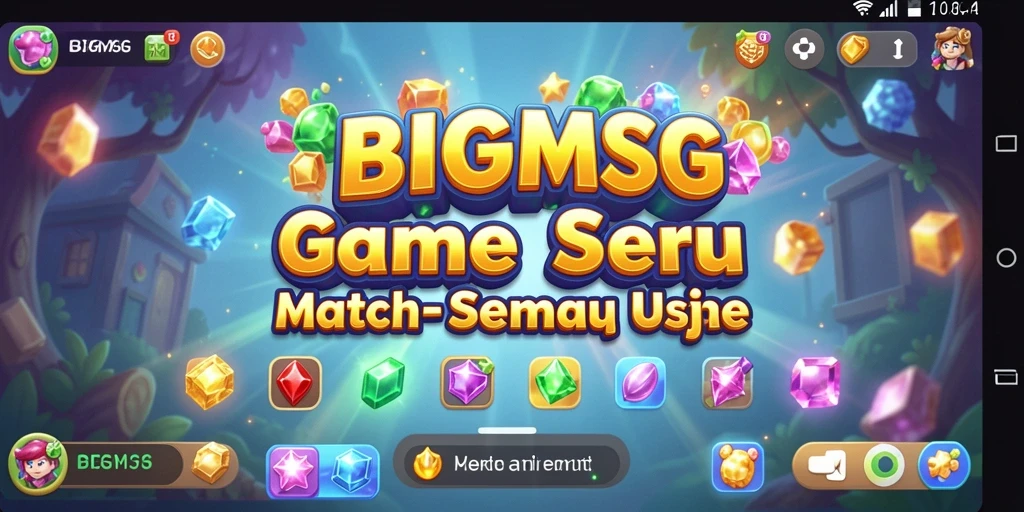 Tampilan gameplay seru dan penuh warna di BIGMSG.