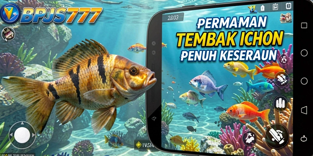 Tampilan permainan Tembak Ikan yang menarik dan penuh aksi.