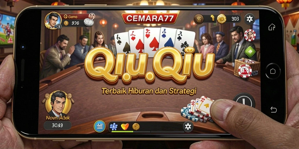 Tampilan gameplay QiuQiu yang seru dan menantang.