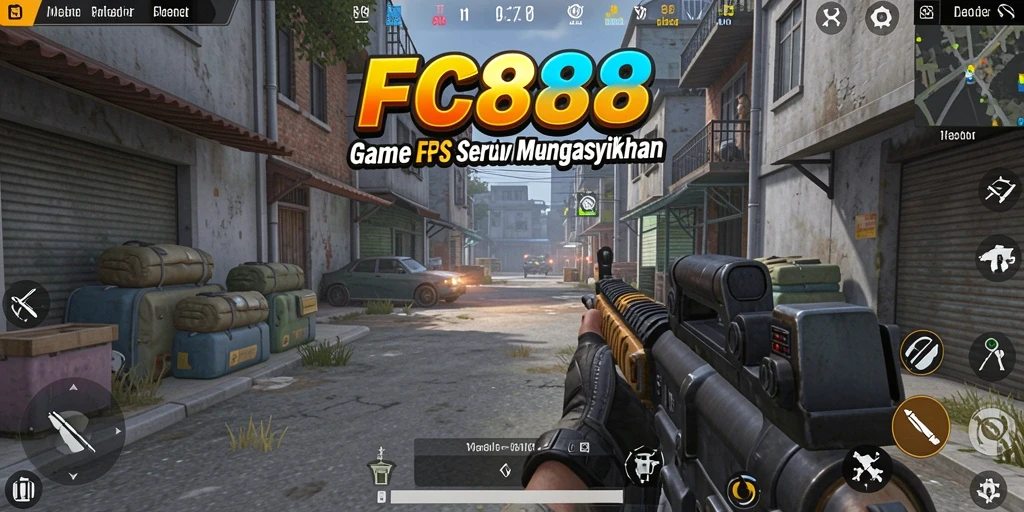 Tangkapan layar gameplay <strong>FC888</strong> menampilkan aksi tembak menembak yang mendebarkan.