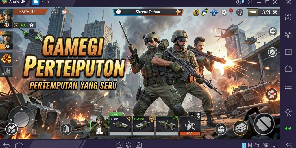Tampilan gameplay HARAPJP yang menegangkan dan apikal.