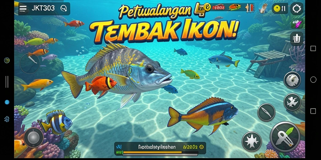 Tampilan gameplay Tembak Ikan yang menarik di JKT303.