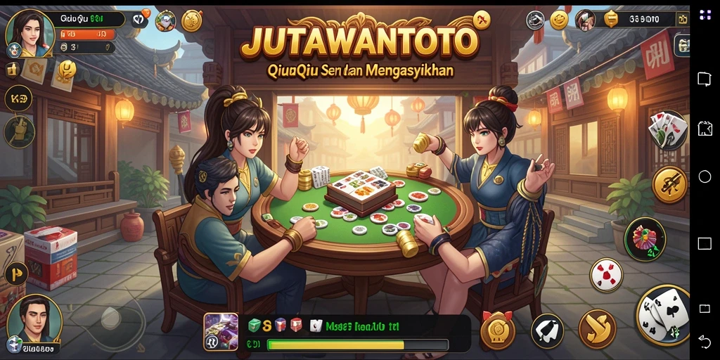 Screenshot utama JUTAWANTOTO menampilkan gameplay QiuQiu yang mengasyikkan.