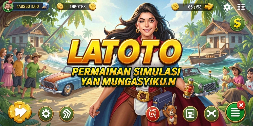Tampilan gameplay LATOTO yang menarik dengan karakter dan lingkungan yang penuh warna.