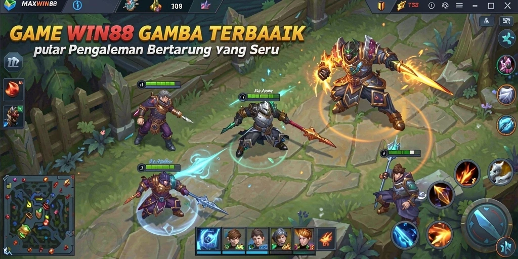 Tampilan gameplay <strong>MAXWIN88</strong> yang menarik dan penuh aksi.