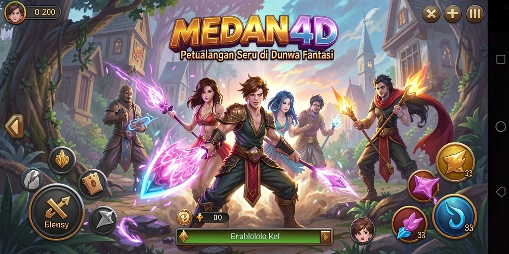 Tampilan gameplay seru dalam dunia petualangan MEDAN4D.
