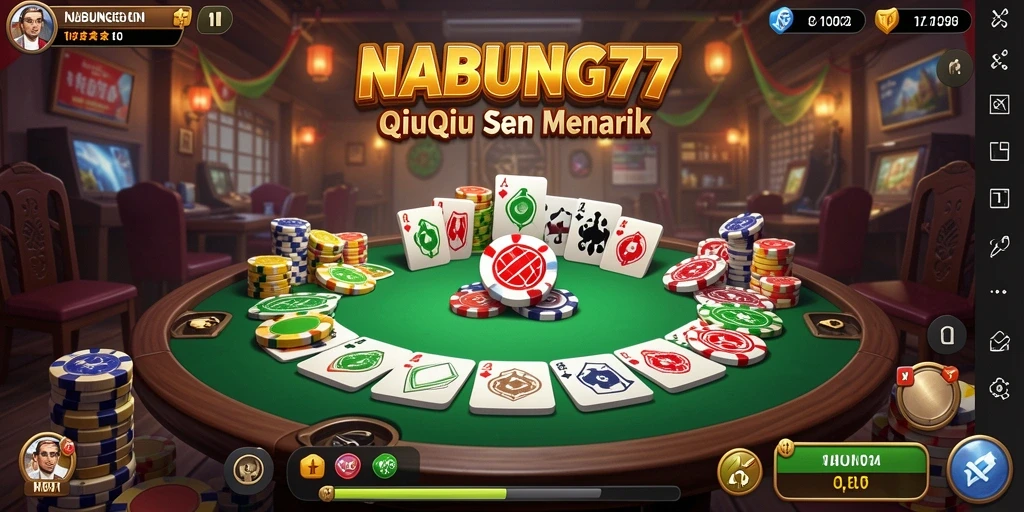 Gameplay QiuQiu yang menarik dalam NABUNG77.