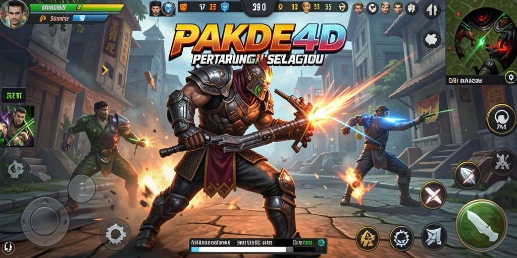 Tampilkan inti dari gameplay PAKDE4D dengan pertempuran yang menegangkan.