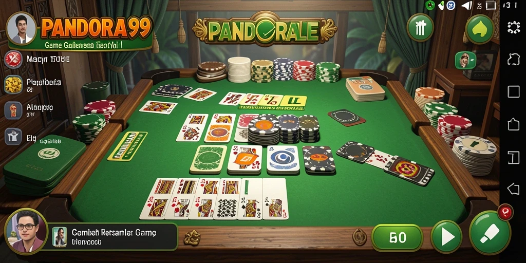 Screenshot tampilan gameplay seru Gaple di PANDORA99.