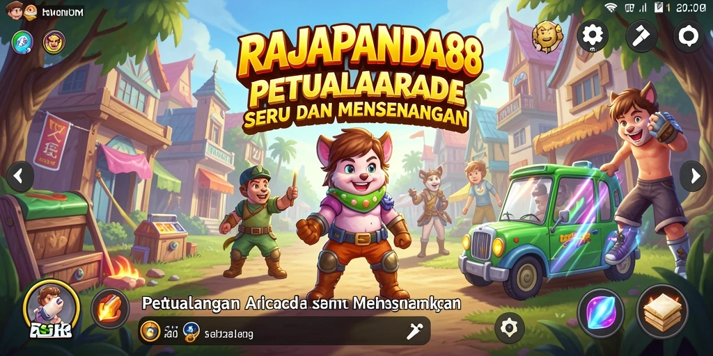Gameplay seru RAJAPANDA88 dengan banyak level menantang.