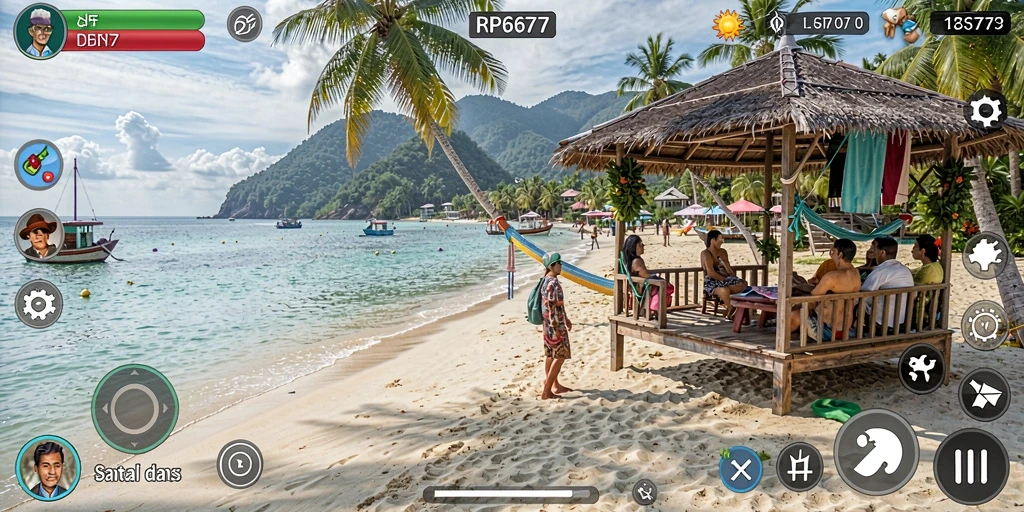 Tampilan gameplay RP6677 yang penuh warna dan menyenangkan.