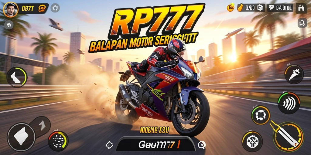 Gameplay seru di balapan motor RP777 yang menguji keahlian Anda.