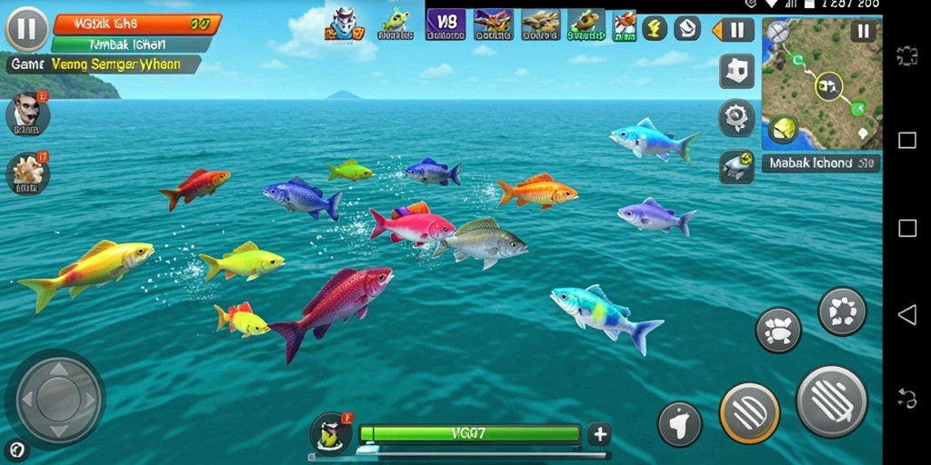 Tampilan menarik dari gameplay Tembak Ikan di WG87.