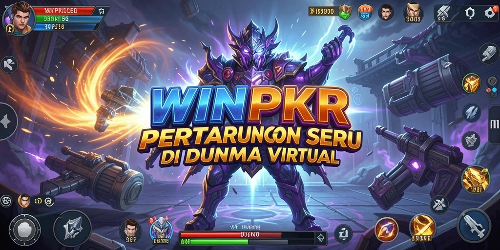 Screenshot gameplay WINPKR dengan pertarungan yang mendebarkan.